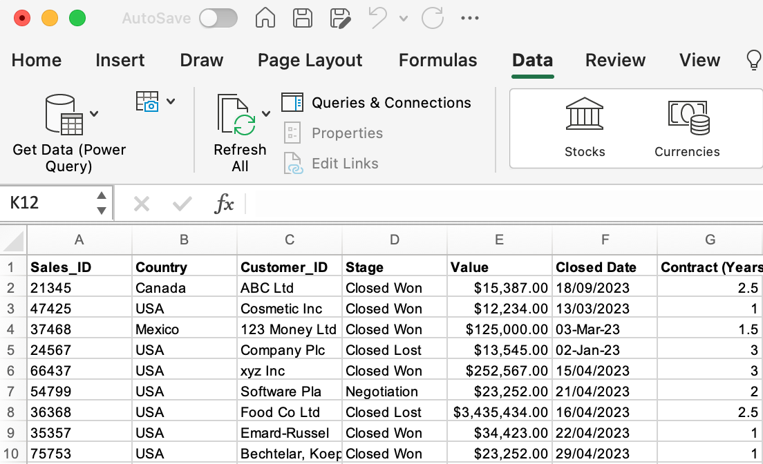 نحوه استفاده از power query در اکسل