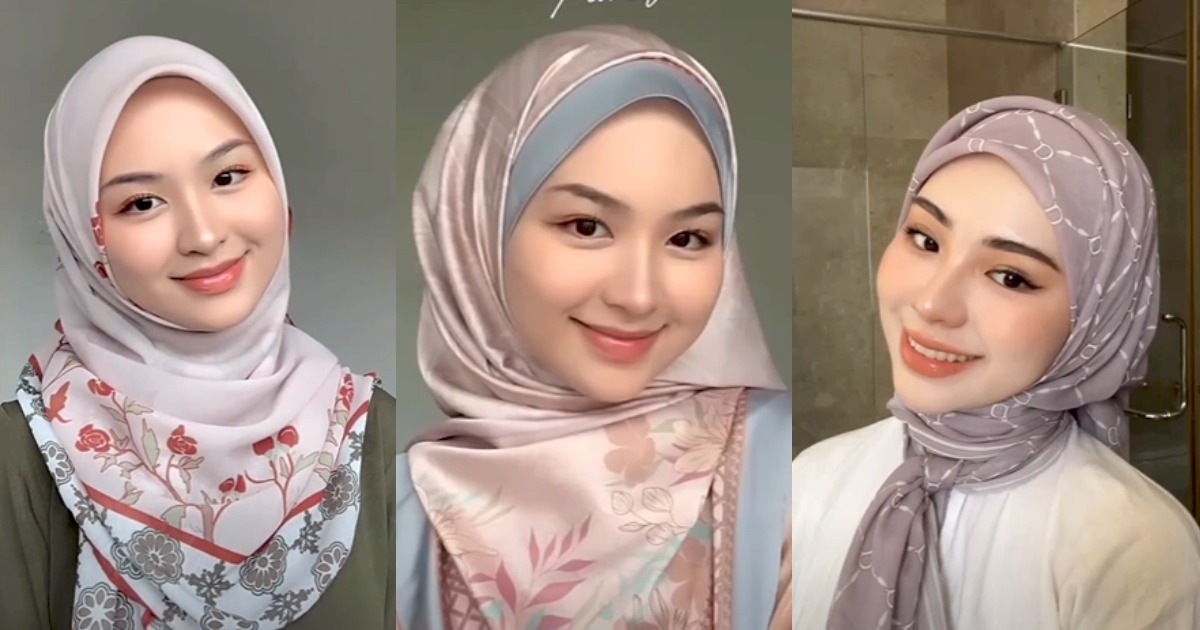 Style Hijab Sesuai Wajah bulat