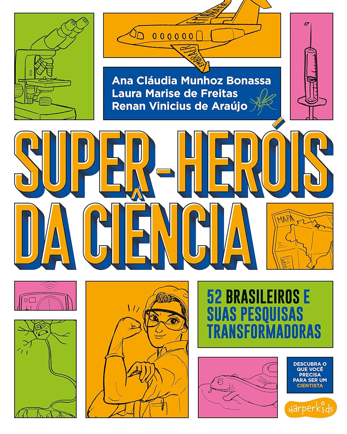 Capa do livro: Super-heróis da ciência