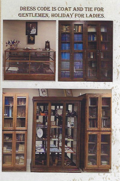 A collection of bookshelves in a room

Description automatically generated