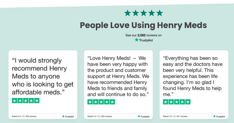 Henry Meds positive review