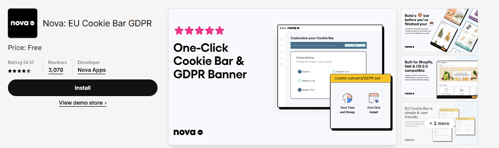 Nova: EU Cookie Bar GDPR