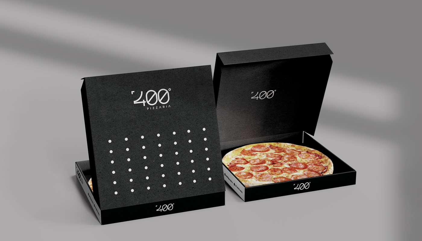 Branding packaging design embalagem para pizza