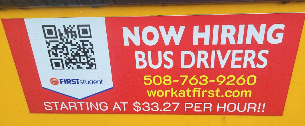 Now hiring bus drivers 508-763-9260 workatfirst.com starting at $33.27 per hour!