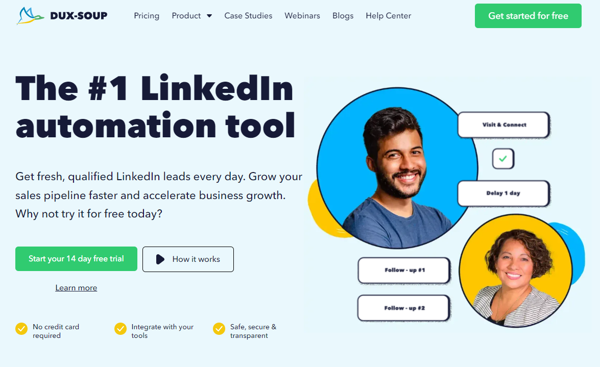 Dux-Soup: The #1 LinkedIn automation tool