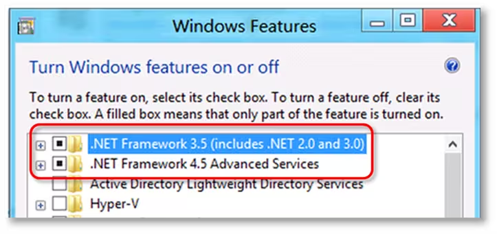 error 1712 Window Features