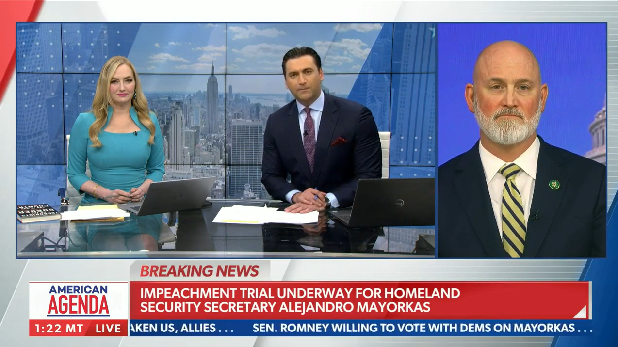 Van Orden campaign: joins Newsmax to discuss Mayorkas and the release motion