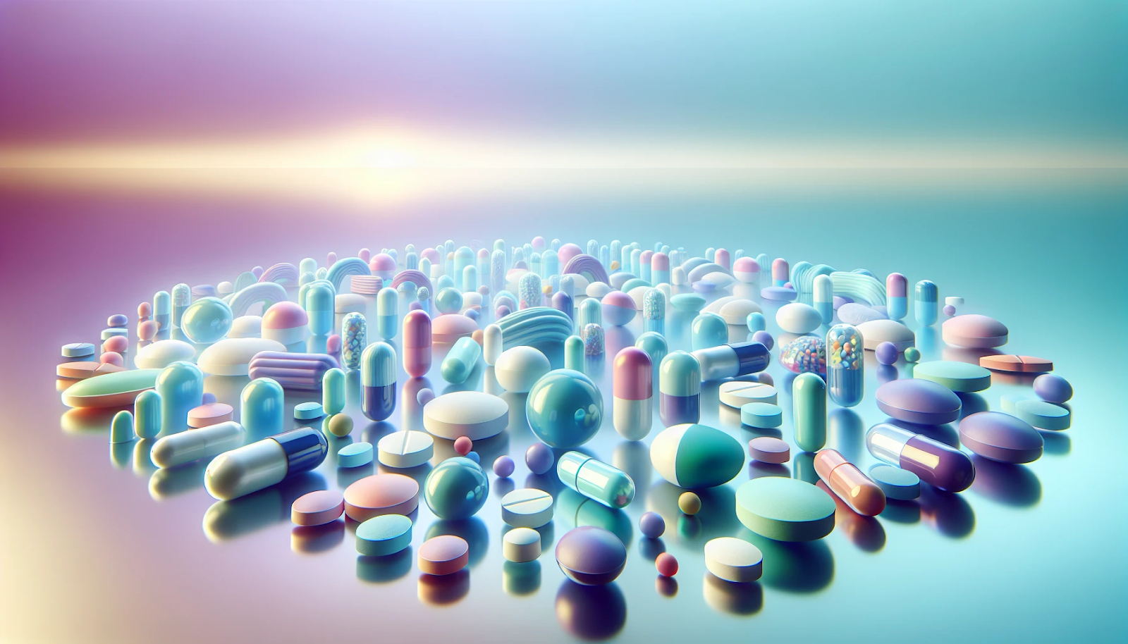 Treatment Options for Rheumatic Diseases - assortment of medication pills