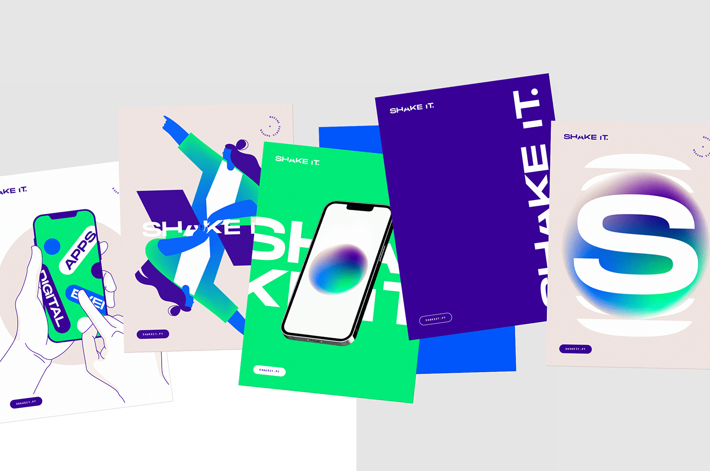 Branding visual identity app digital Event management porto virtual