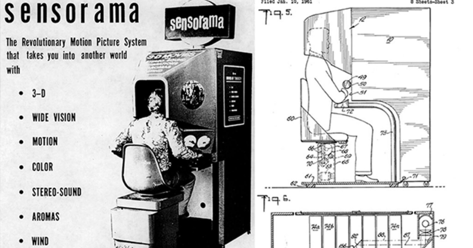 Thiết bị Sensorama của Morton Heilig -Một trong những thiết bị đầu tiên ứng dụng công nghệ VR