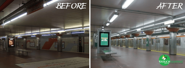 Before & After SEPTA (Southeastern Pennsylvania Transit Authority) LED Lighting Implementation