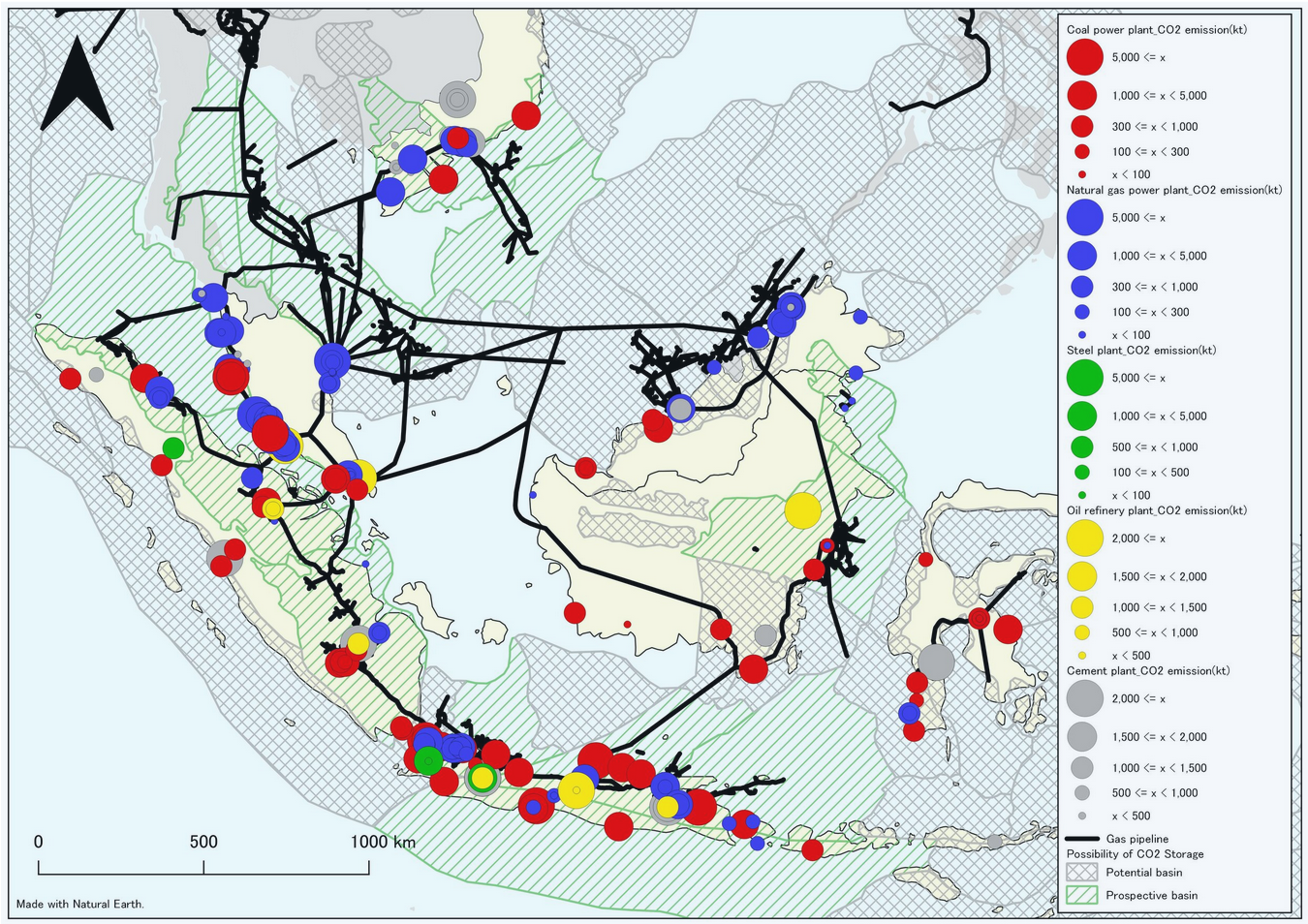 Potential Map For CCUS Projects in ASEAN, Source: Asia CCUS Network
