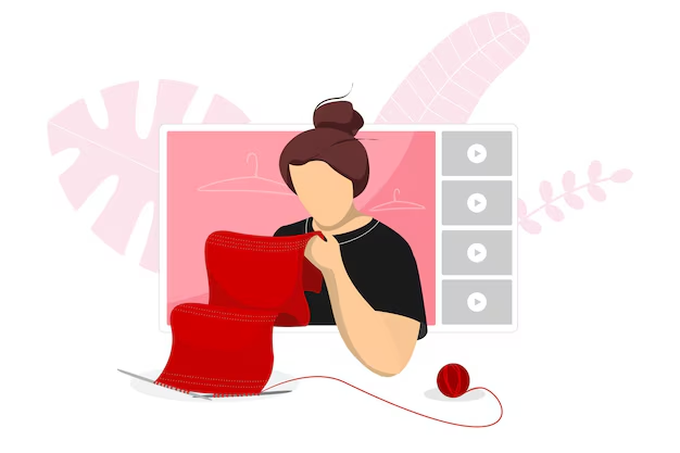 Hobby blogger illustration