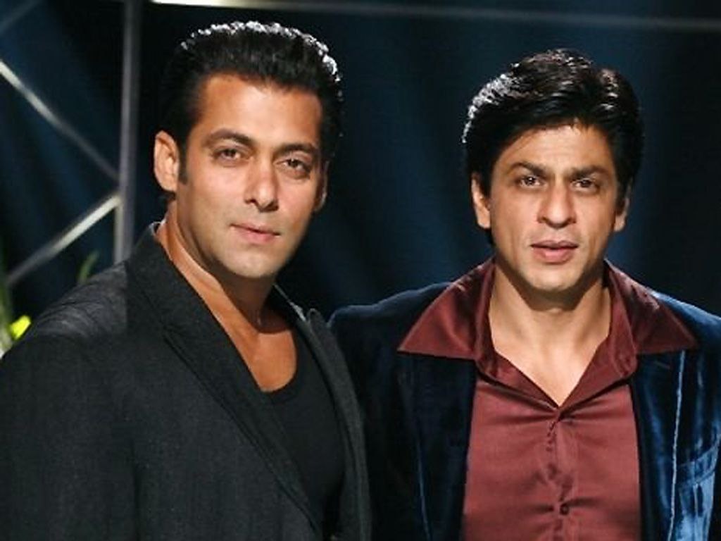 SRK and Salman Khan in an event.