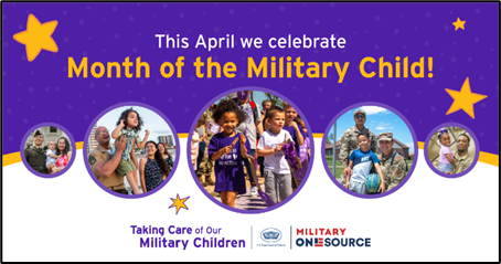 Military OneSource Month of the Military Child flyer