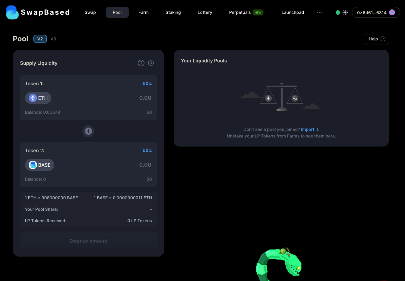 How to use SwapBased with Enkrypt