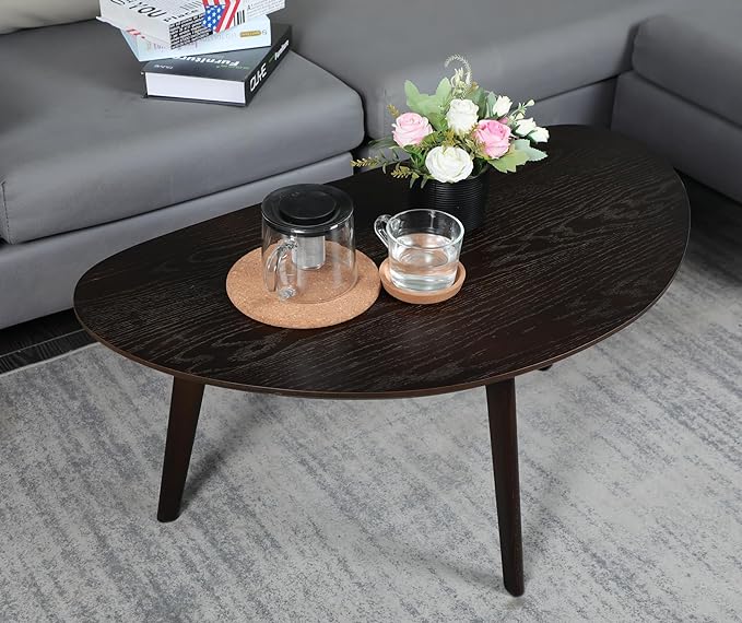 Dark wood coffee table