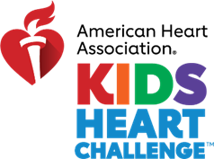 A logo for a children's heart challenge

Description automatically generated