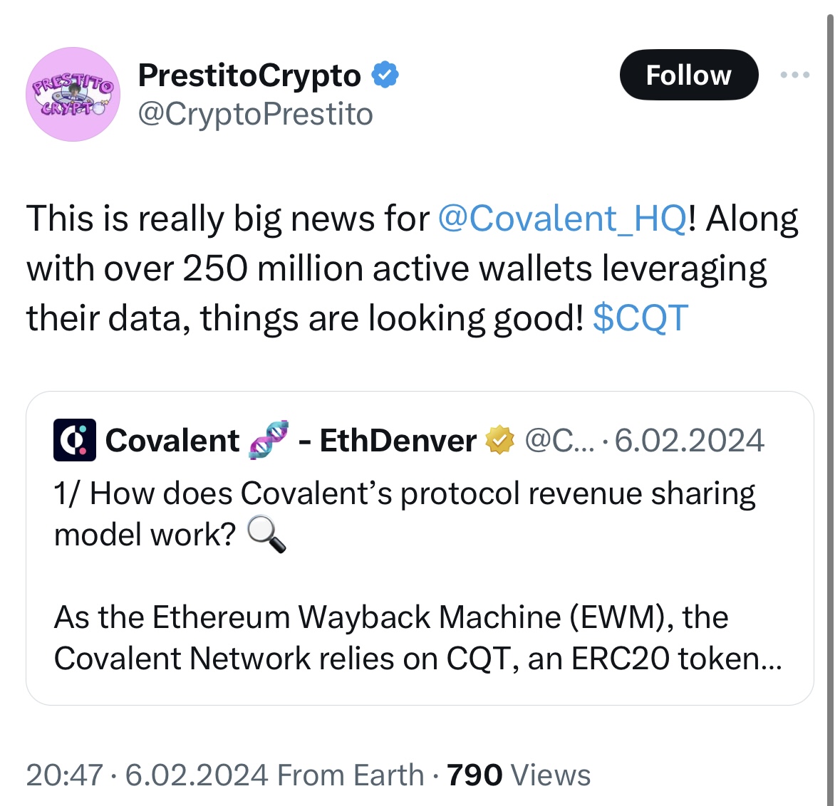 Crypto KOLs Rally Around Covalent (CQT) For Long-Term Data Availability