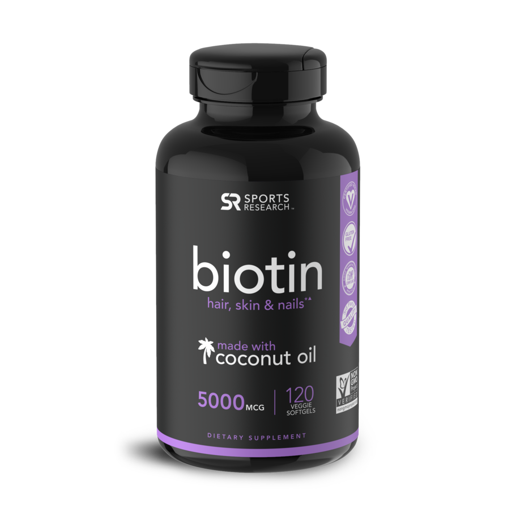 Image result for sports research biotin 5000 mcg