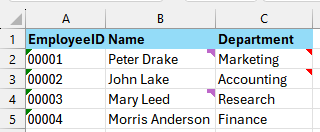 Dataset with comments and notes