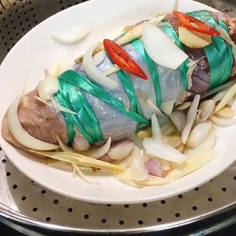 Bắp rùa bò hấp gừng