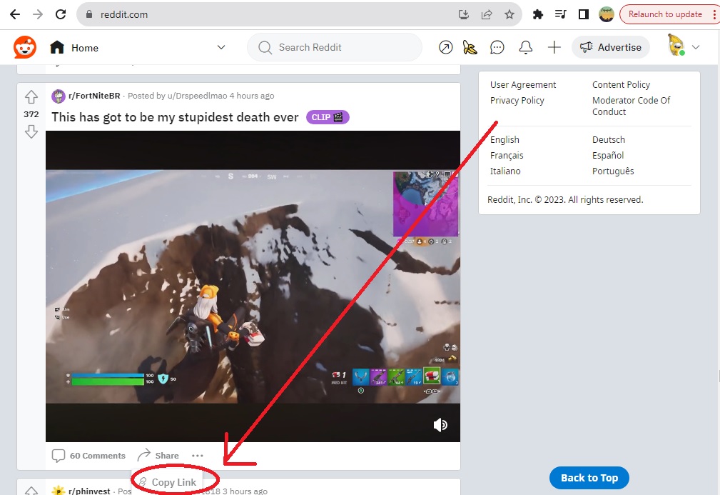 How to Download Reddit Video & GIFs - Click Share Button