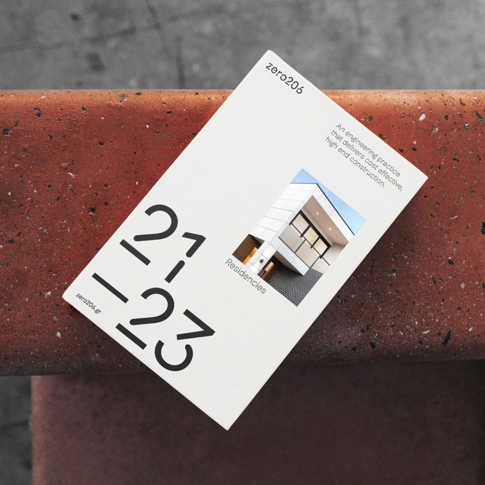 Artifact from the Revolutionizing Branding in Construction: Zero206's Visual Identity article on Abduzeedo