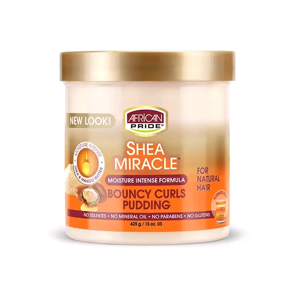 African Pride Shea Butter Miracle Bouncy Curls Pudding