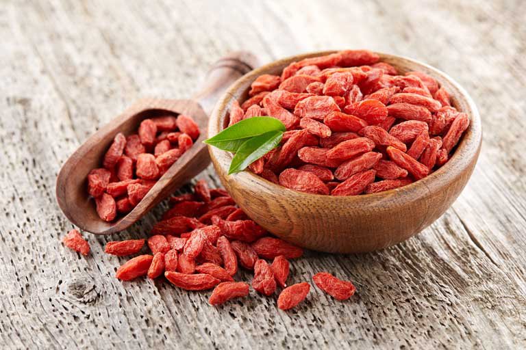 Goji berries a source of nutritious ingredients