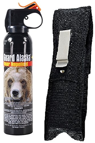 5.สเปรย์ไล่หมีสำหรับเดินป่าGuard Alaska Bear Spray with Nylon Holster
