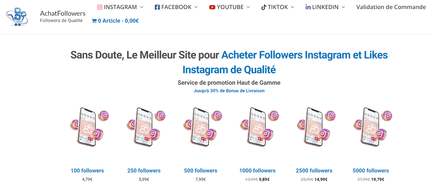 Achatfollowers : acheter des followers sur Instagram