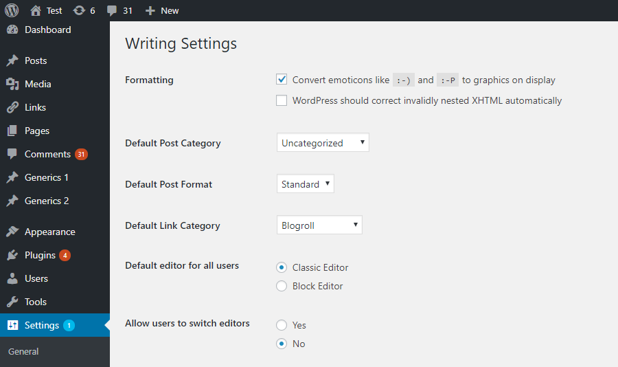 WordPress Block Editor