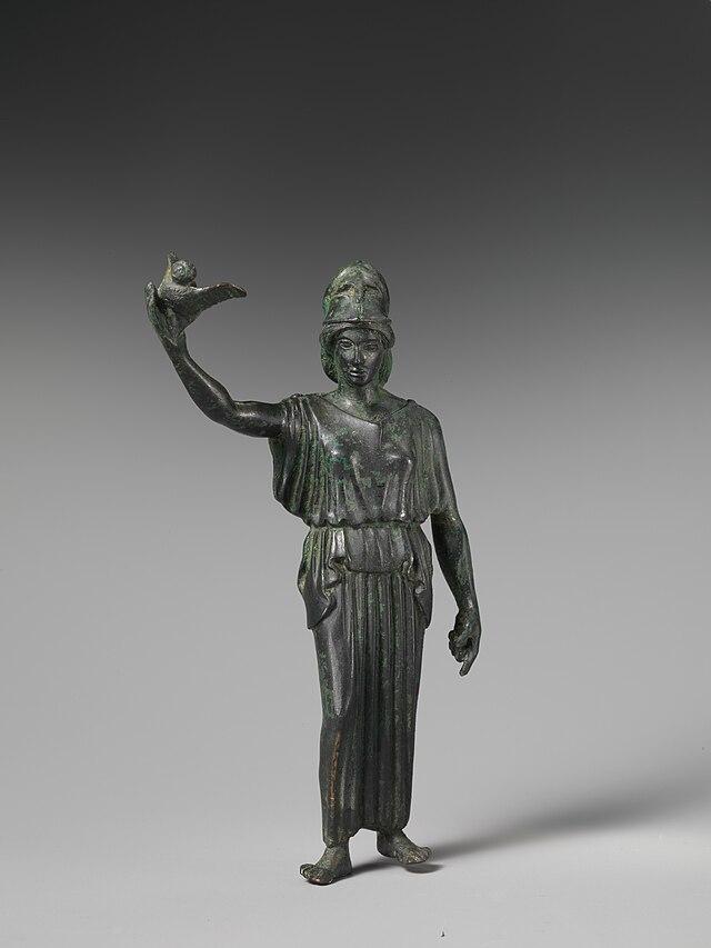 Attributen en symbolen van Athena godin