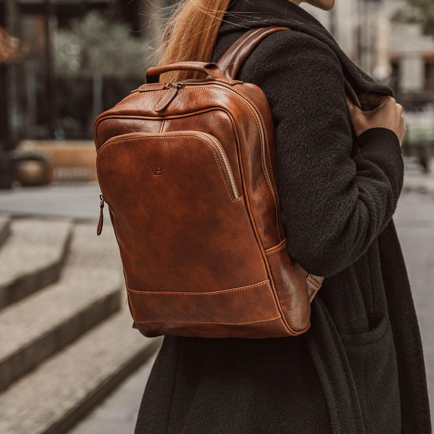 Leather Travel Backpack Women’s