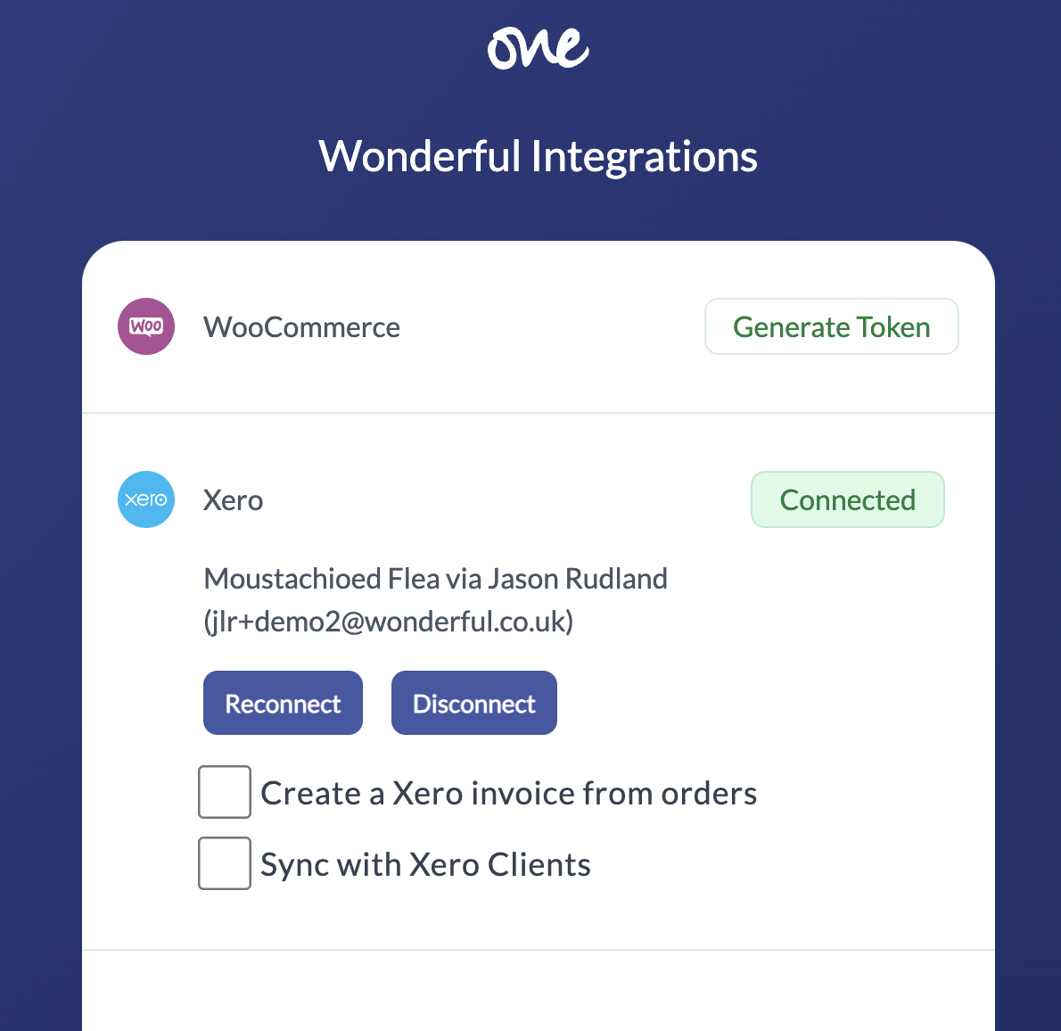 Xero integration