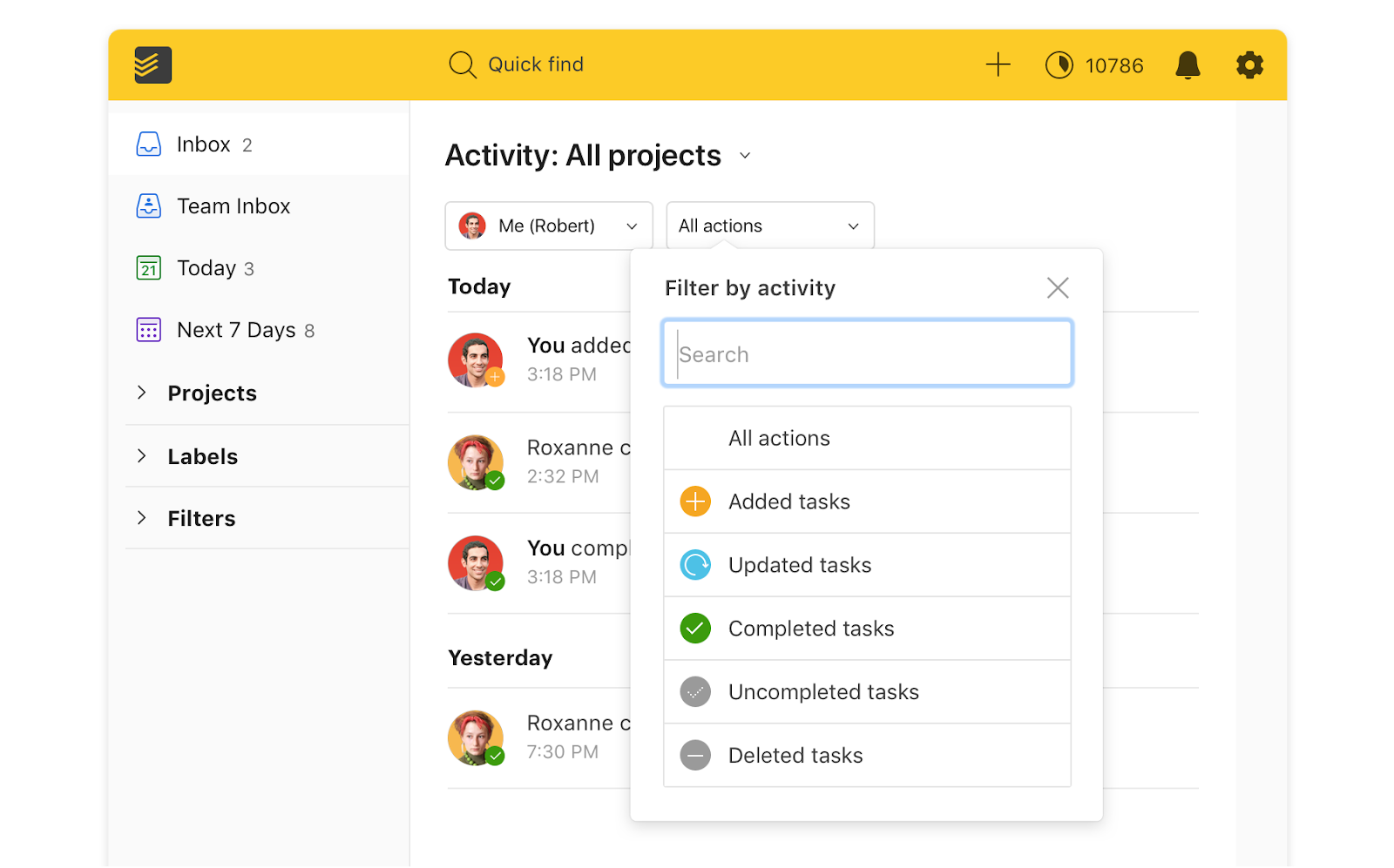 Collaboration for Todoist