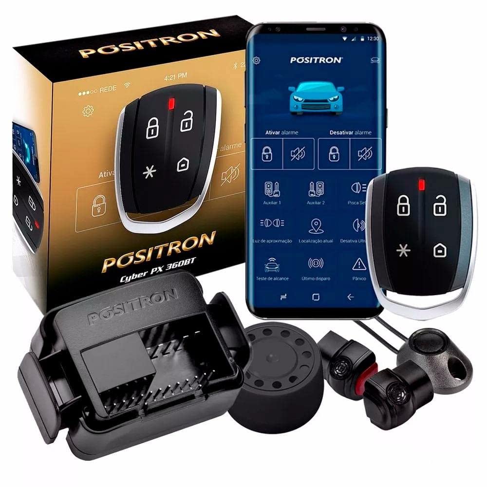 Alarme Automotivo Positron Cyber PX 360BT Bluetooth Universal