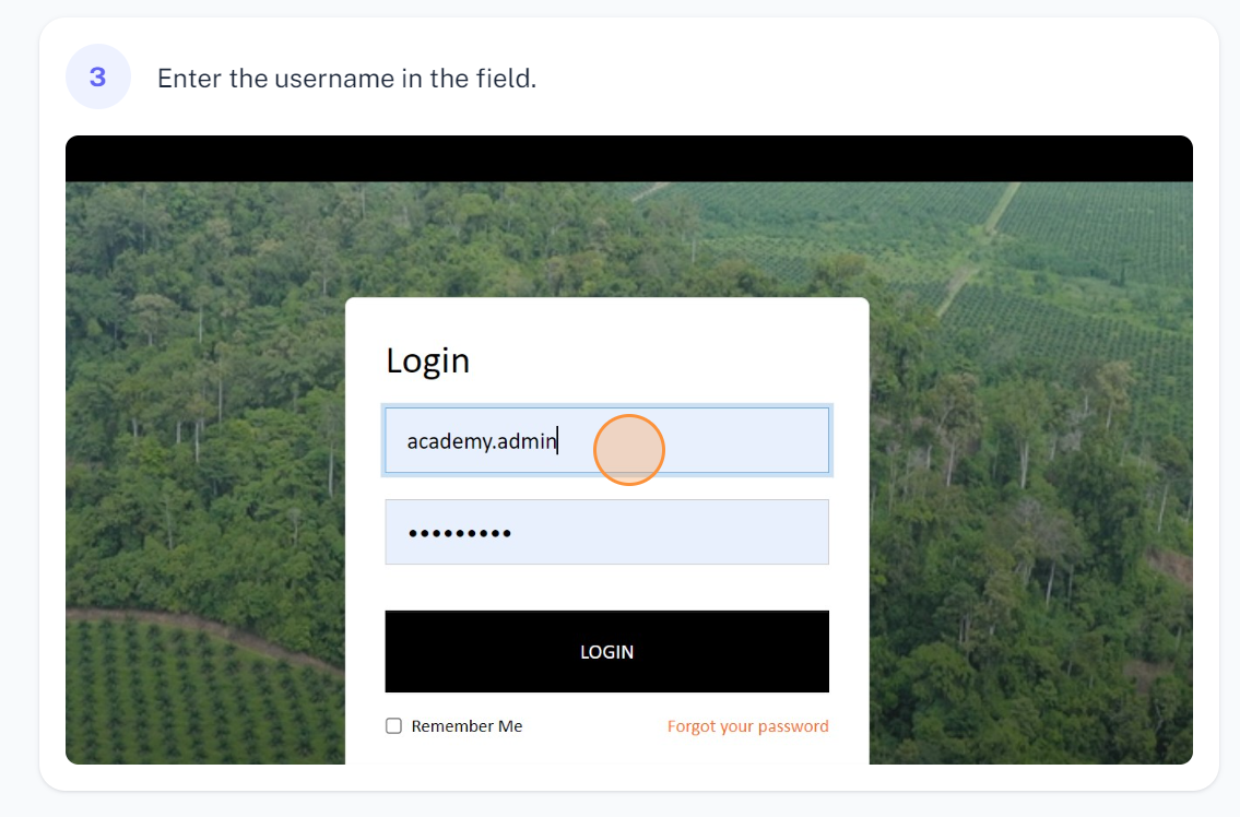A login screen with trees and fields

Description automatically generated