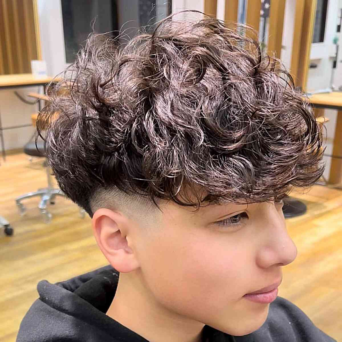 Boys haircut: Picture rocking the curl haircut
