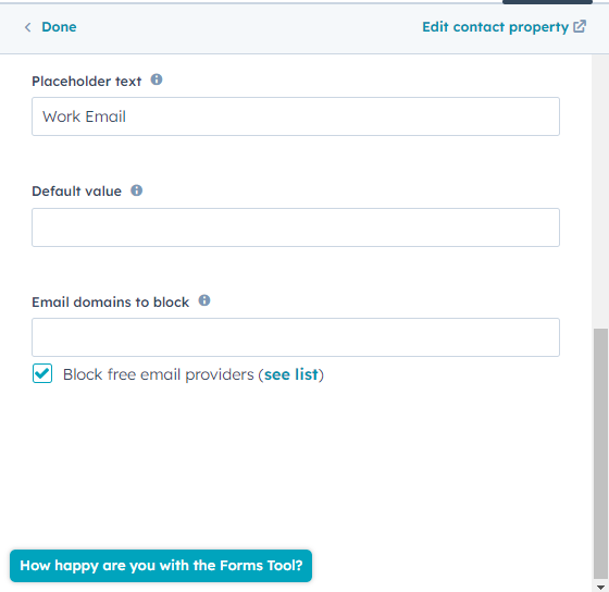 HubSpot Hacks Disabling Free Email Clients in HubSpot Forms for Exclusive Company Leads