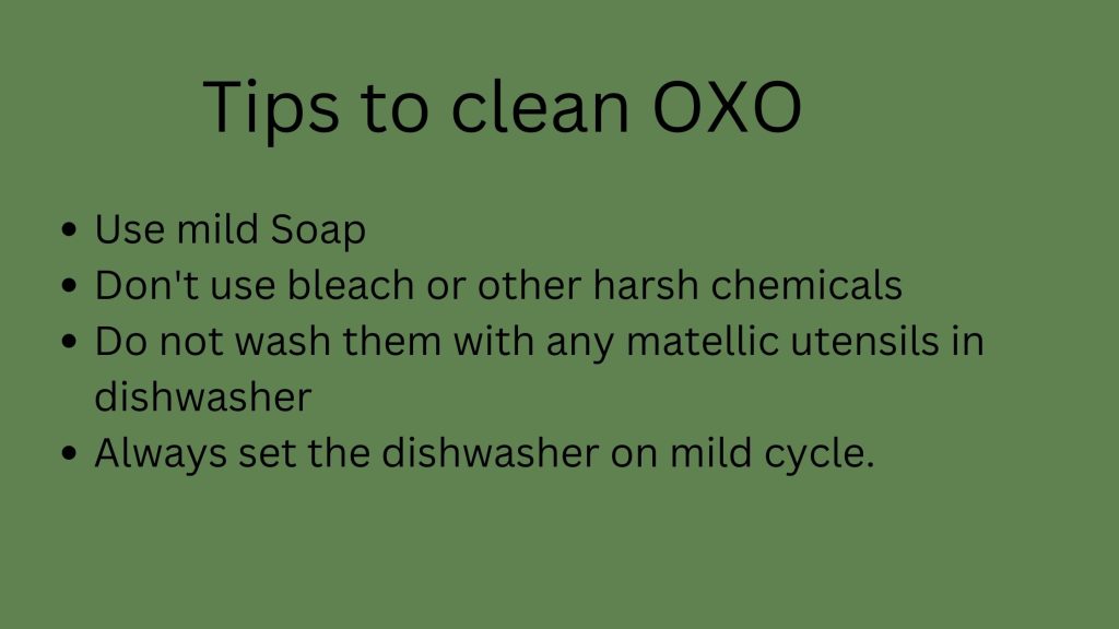 Tips to clean Oxo