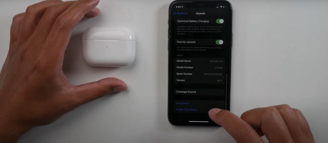 Disconnect the Airpods Pairing on any Device