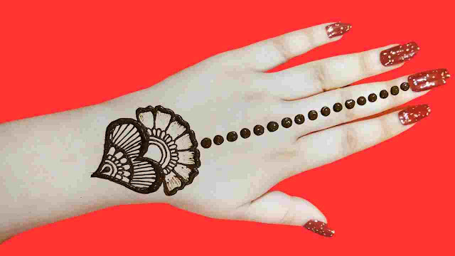 one finger mehndi design