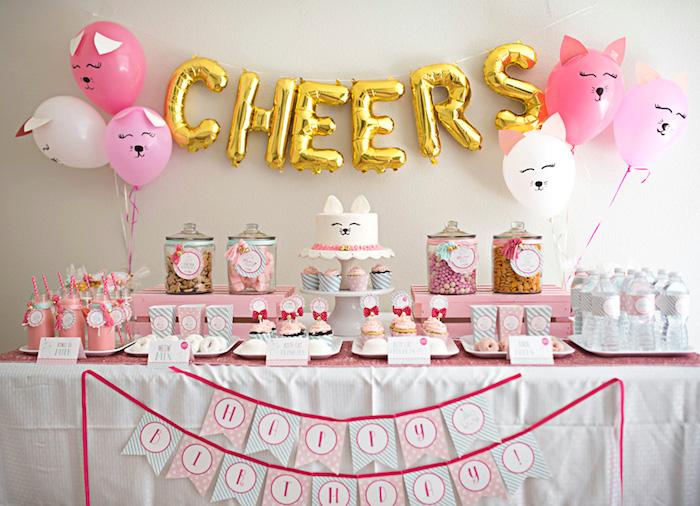 Kitty Cat Birthday Party on Kara's Party Ideas | KarasPartyIdeas.com (33)