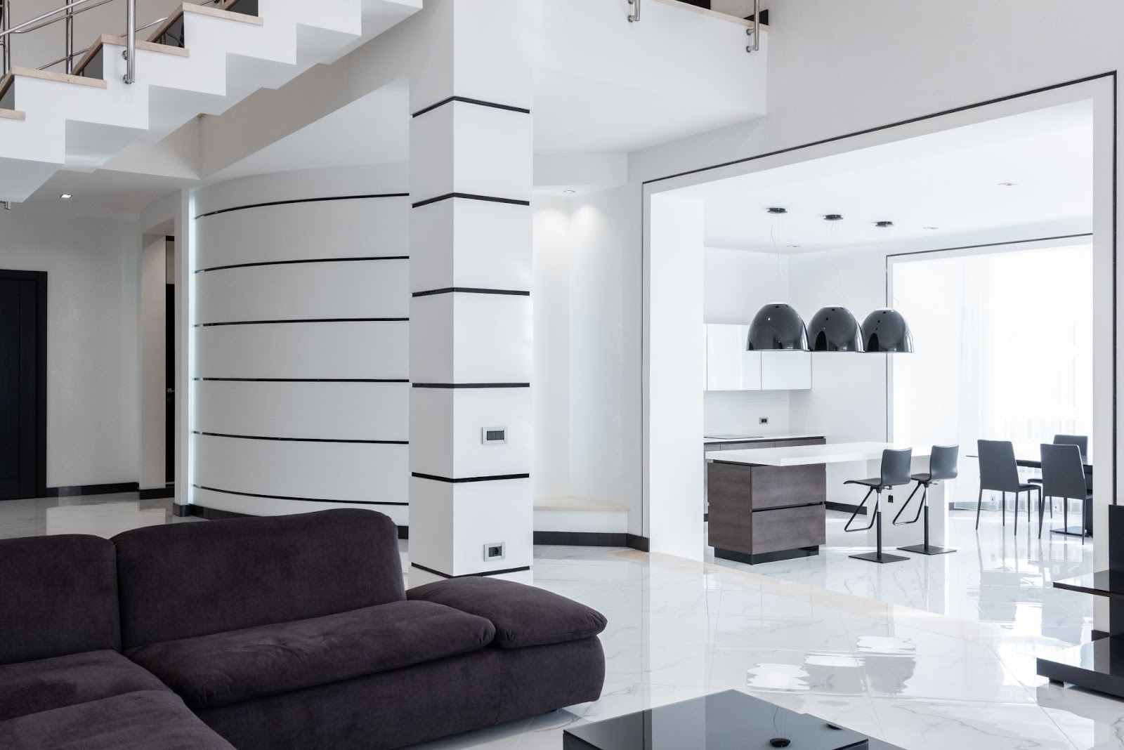A minimalist fully-furnished apartment in Germany