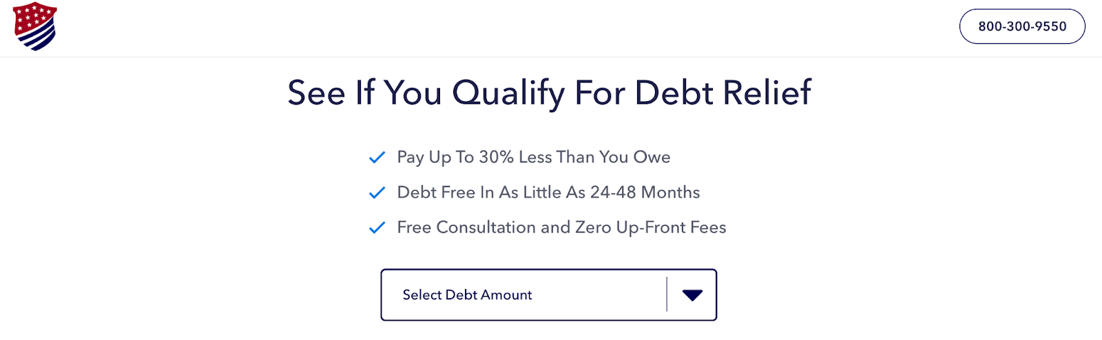 National debt relief login portal