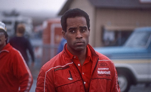 spotcovery-Racing driver Willy T. Ribbs at Sears Point International Raceway in 1984