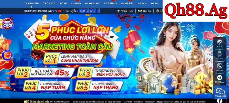Nhiều ưu đãi dành cho các thành viên mới tại QH88