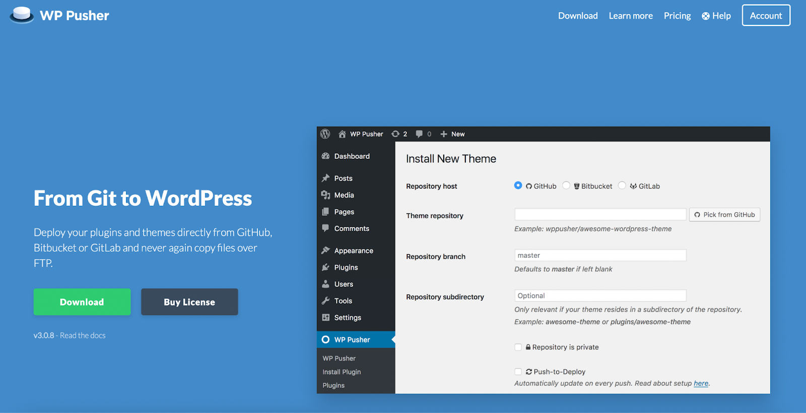 Host Wordpress On Github